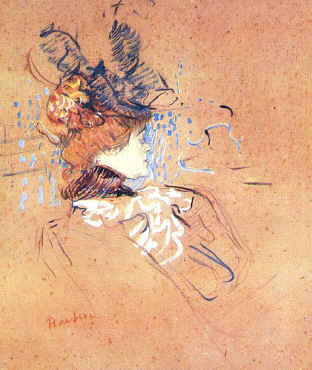  Henri  Toulouse-Lautrec Profile of a Woman